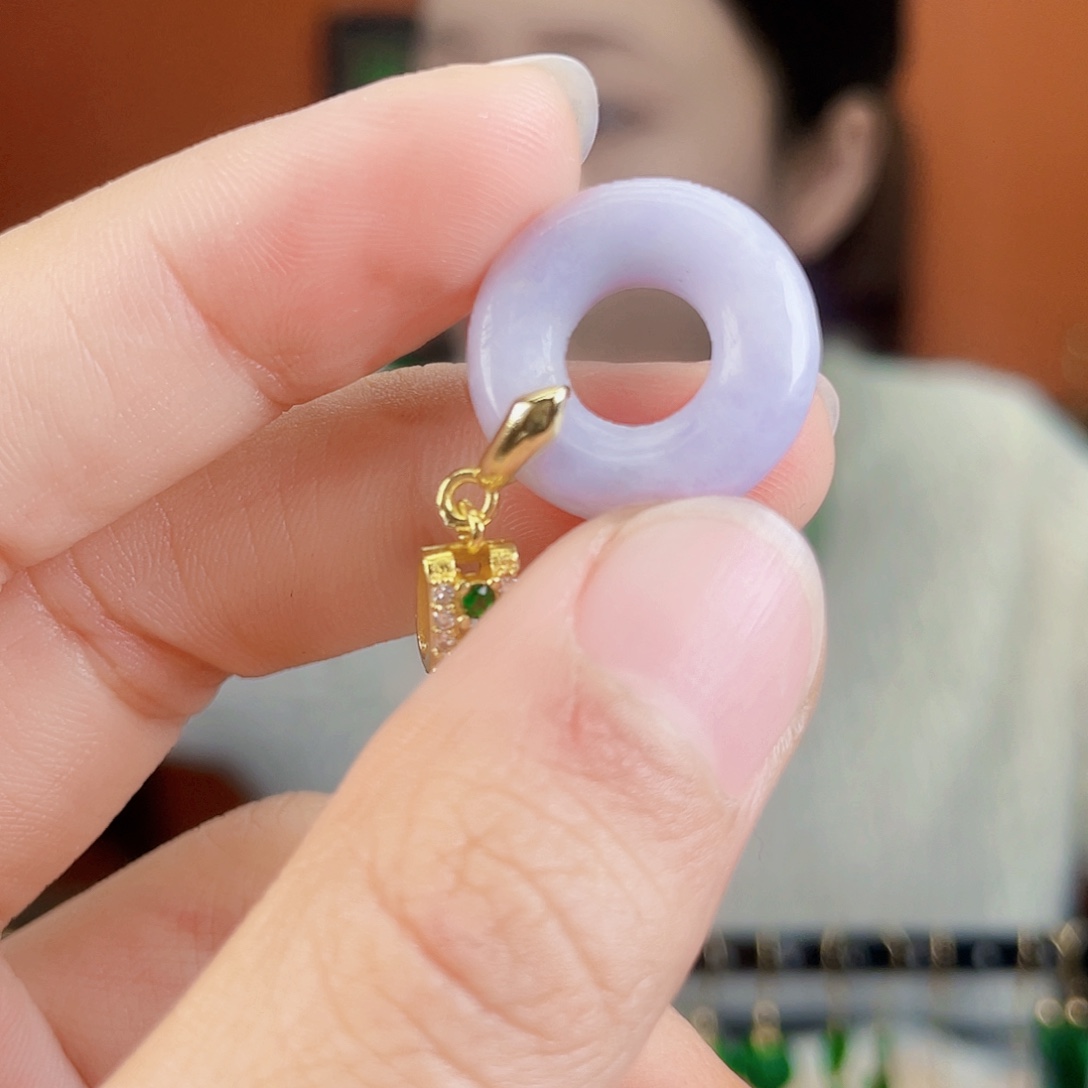 翡翠未镶嵌耳饰饰品