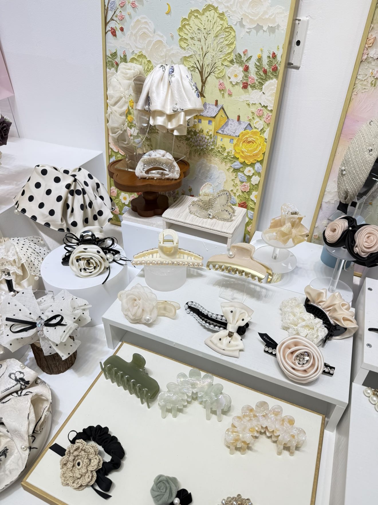 六号链接白色系【501~600】轻奢时尚可爱百搭优雅气质复古简约发饰