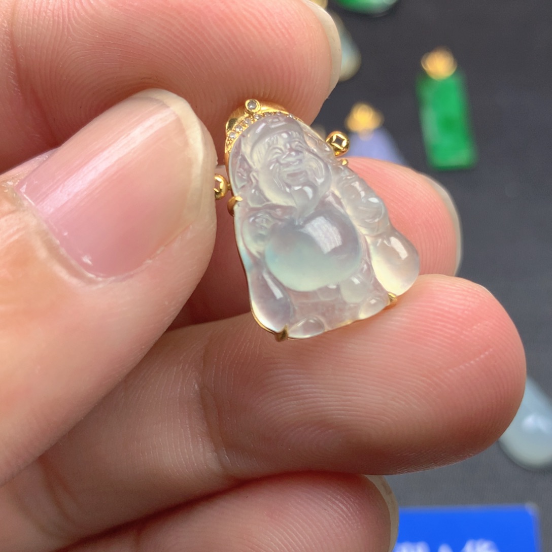 【闪购商品】颈饰18K金镶嵌翡翠翡翠