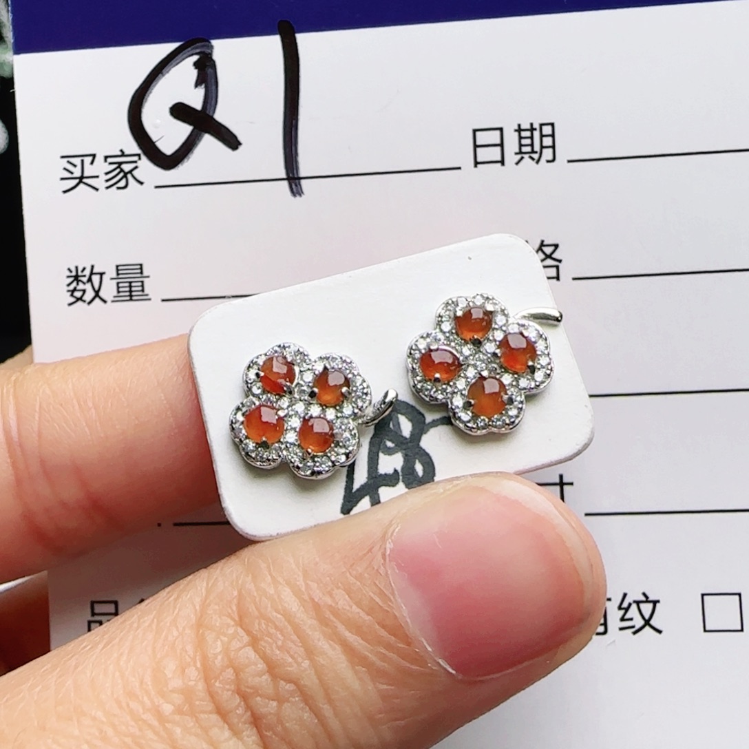 银S925镶嵌戒指翡翠