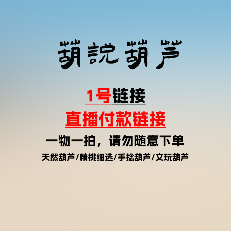 文玩葫芦精品手把葫芦(一物一拍专属链接）