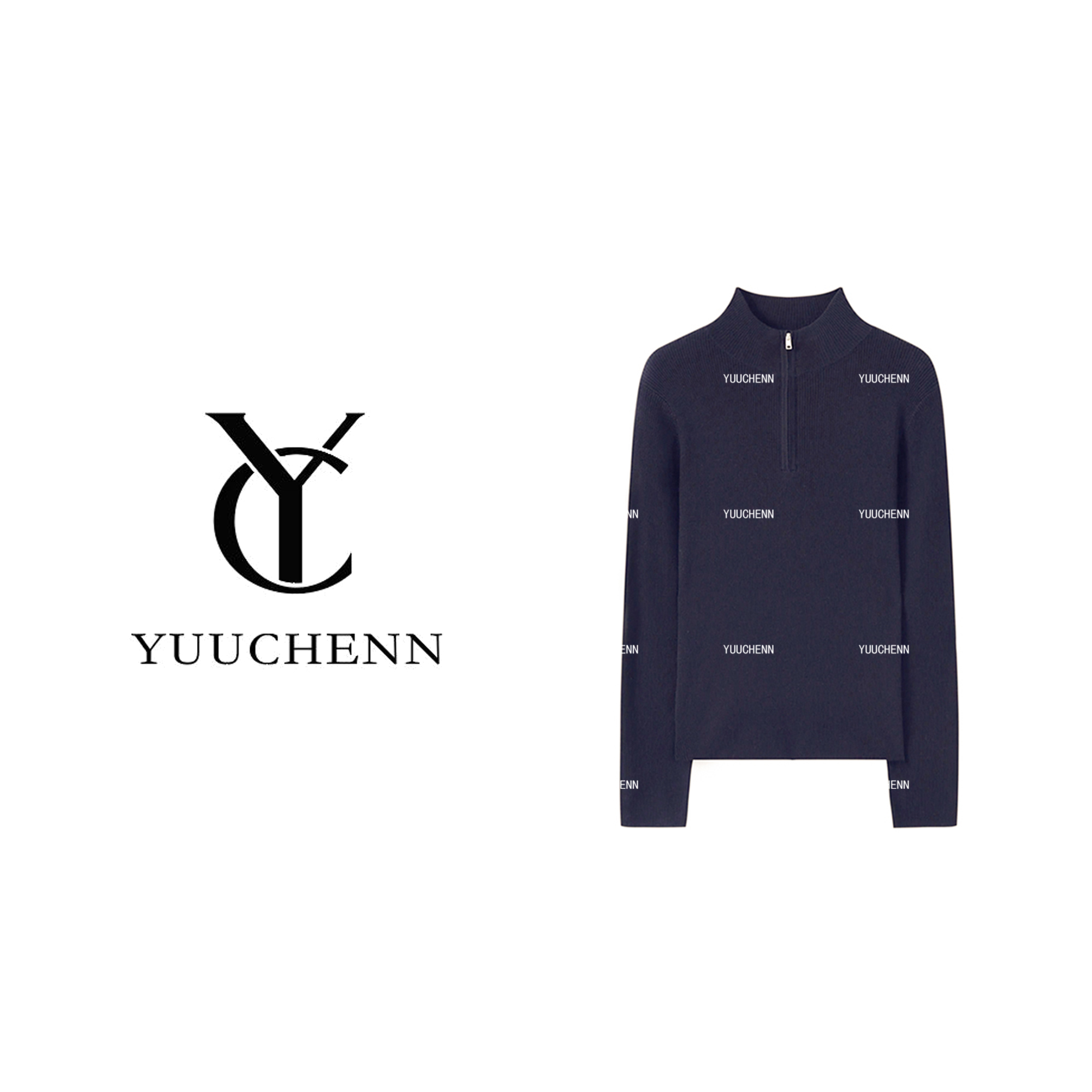 YUUCHENN 宽松型长袖套头款常规款毛针织CC2D3171