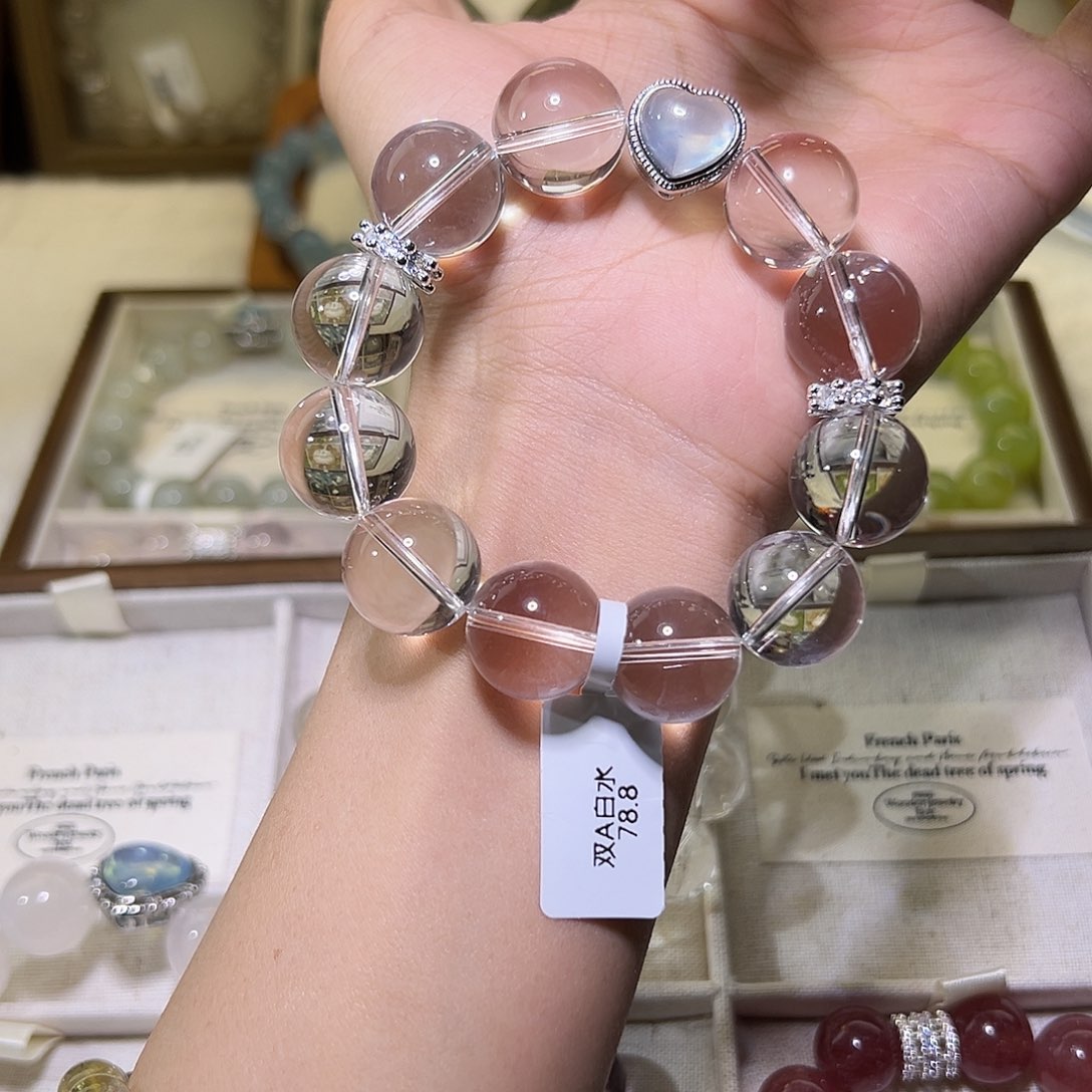 水晶手链未镶嵌妮**可19-首单9折 48小时鉴赏