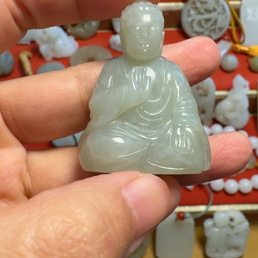 今***喜和田玉未镶嵌挂件