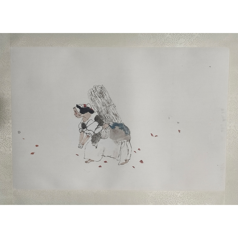 F22《人物》  69x46cm    纸本镜片