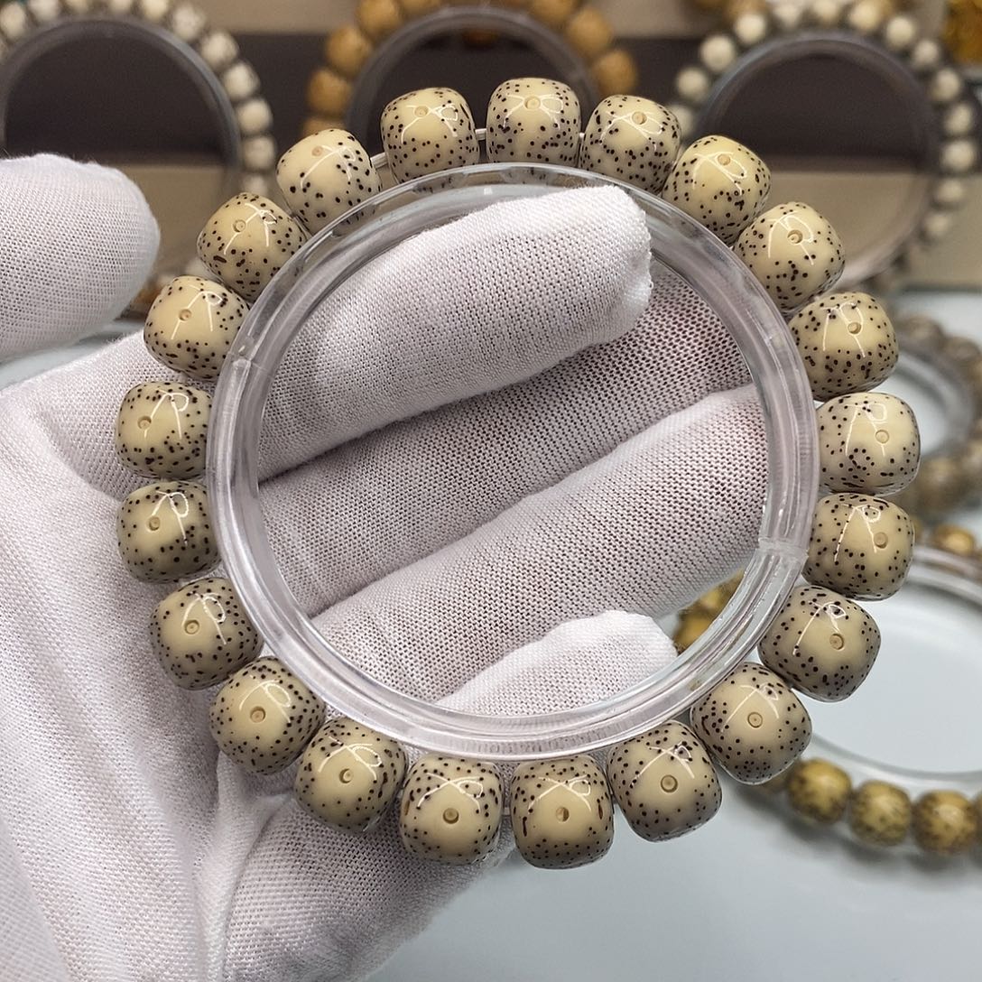 手串星月菩提10×11一物一图原生态同枝古瓷灰包白大眼睛福利