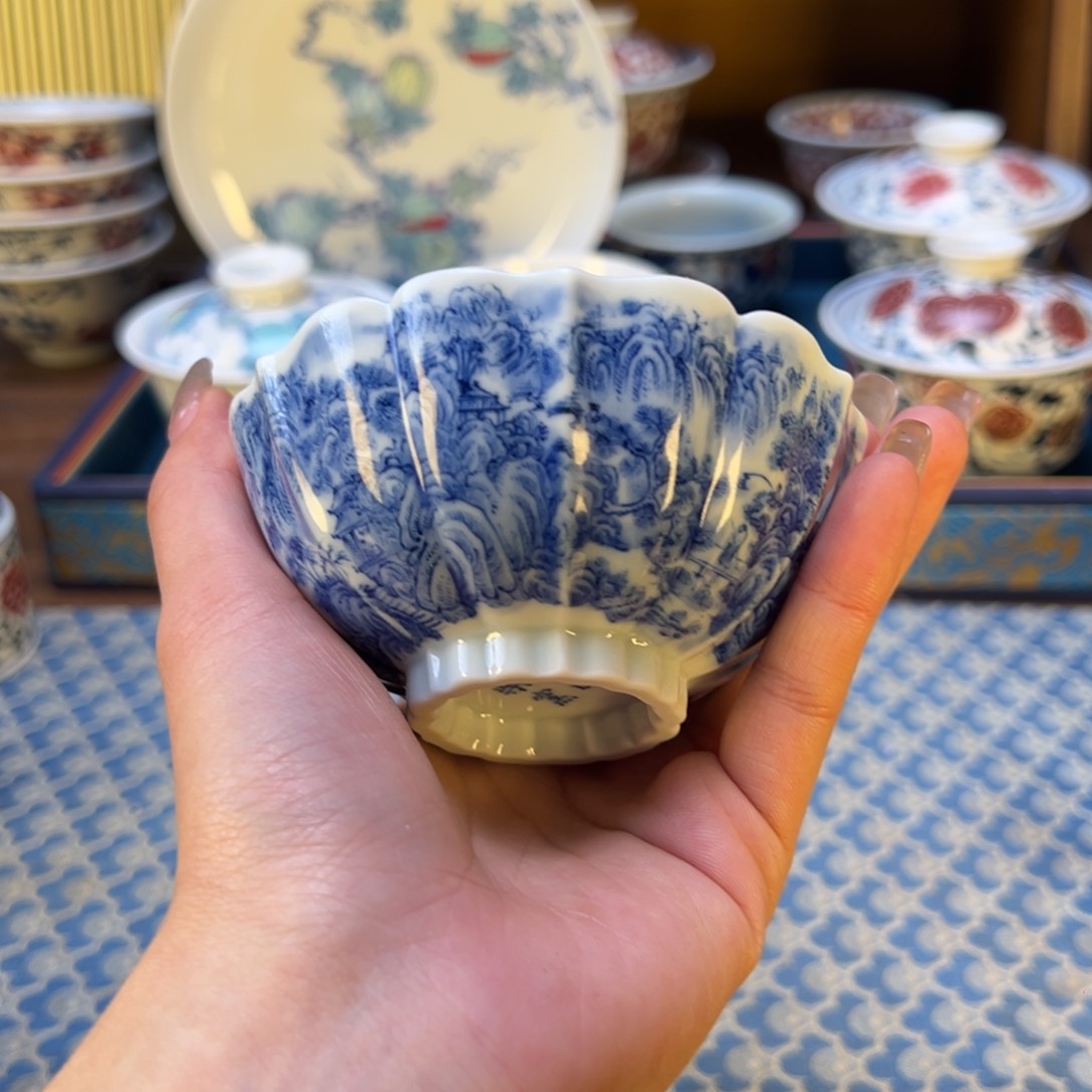 摆件新年快乐景德镇茶器百宝箱