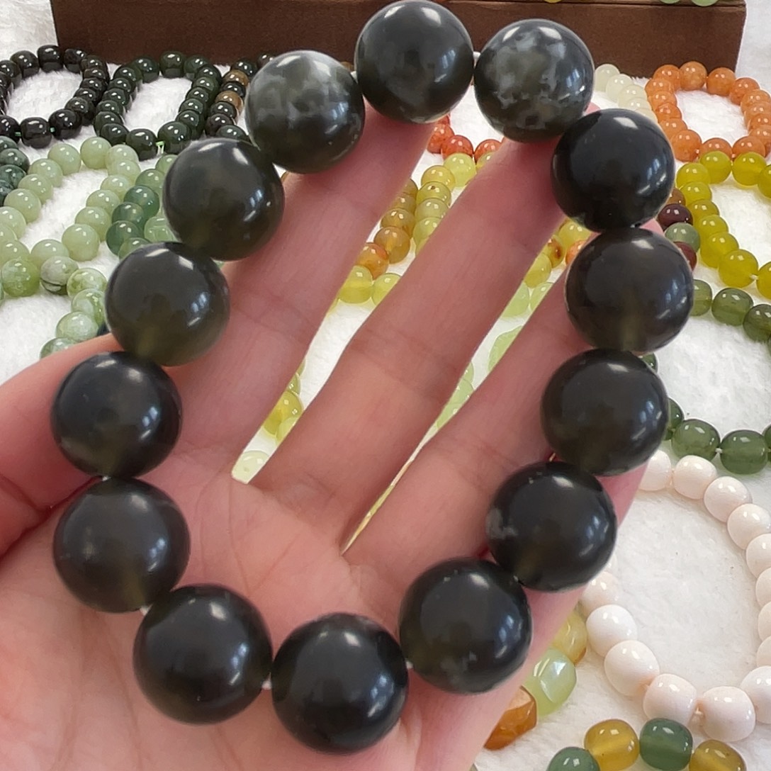 蛇纹石玉未镶嵌手串