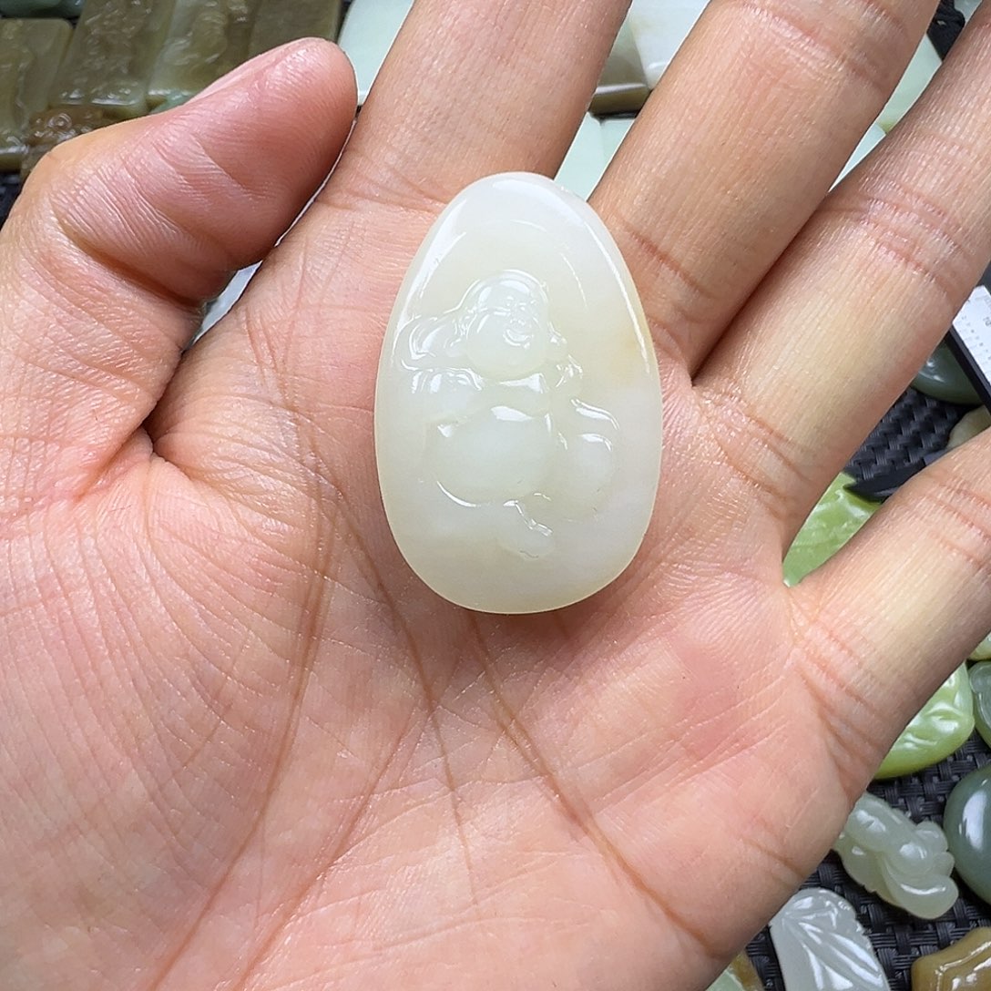 和田玉未镶嵌吊坠(不含链)