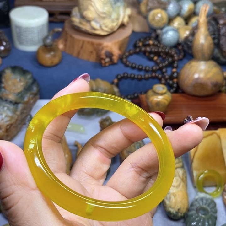 蛇纹石玉岫玉60口未镶嵌夏*