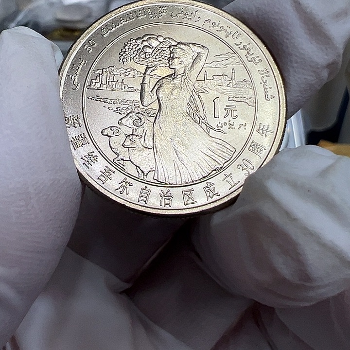 其他普通金属新疆纪念币一枚