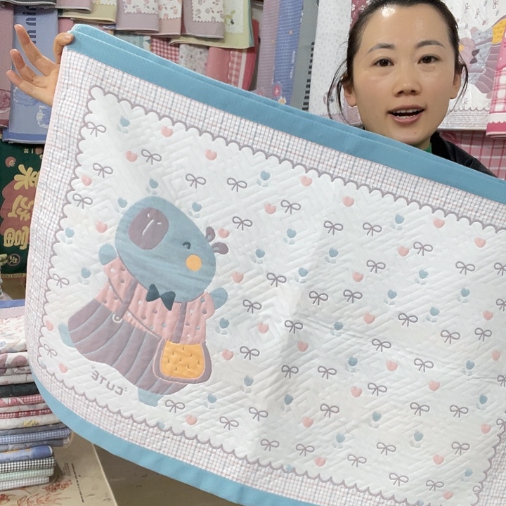 棉特价蓝色快乐熊