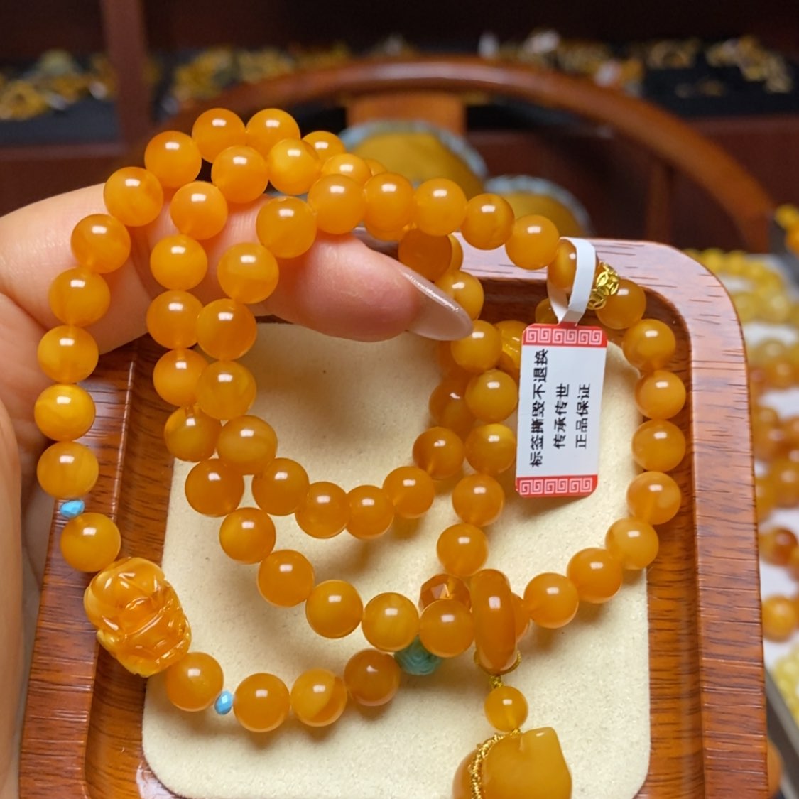 【闪购商品】蜜蜡手链未镶嵌手串