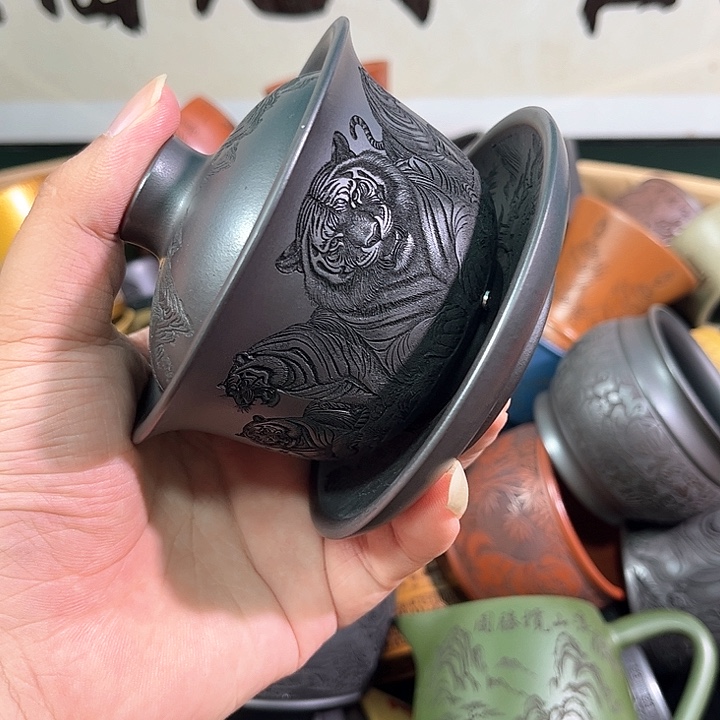 茶杯紫砂全手工紫砂主人杯