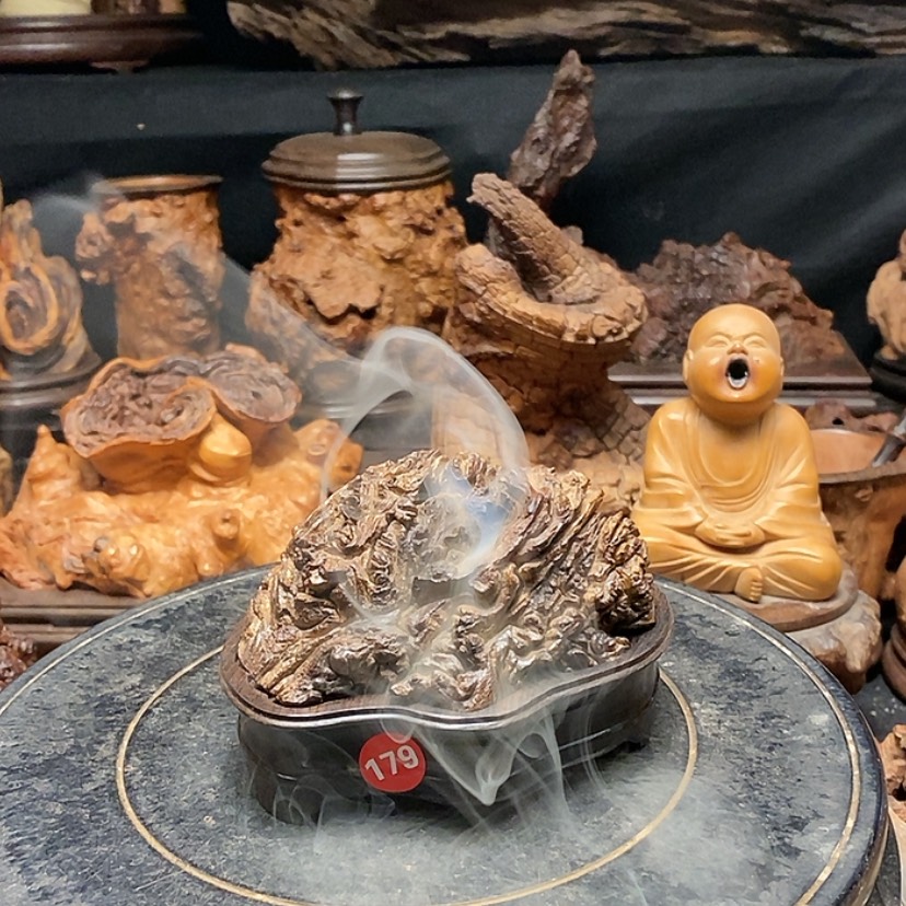 【闪购商品】179号风化胡杨木香炉