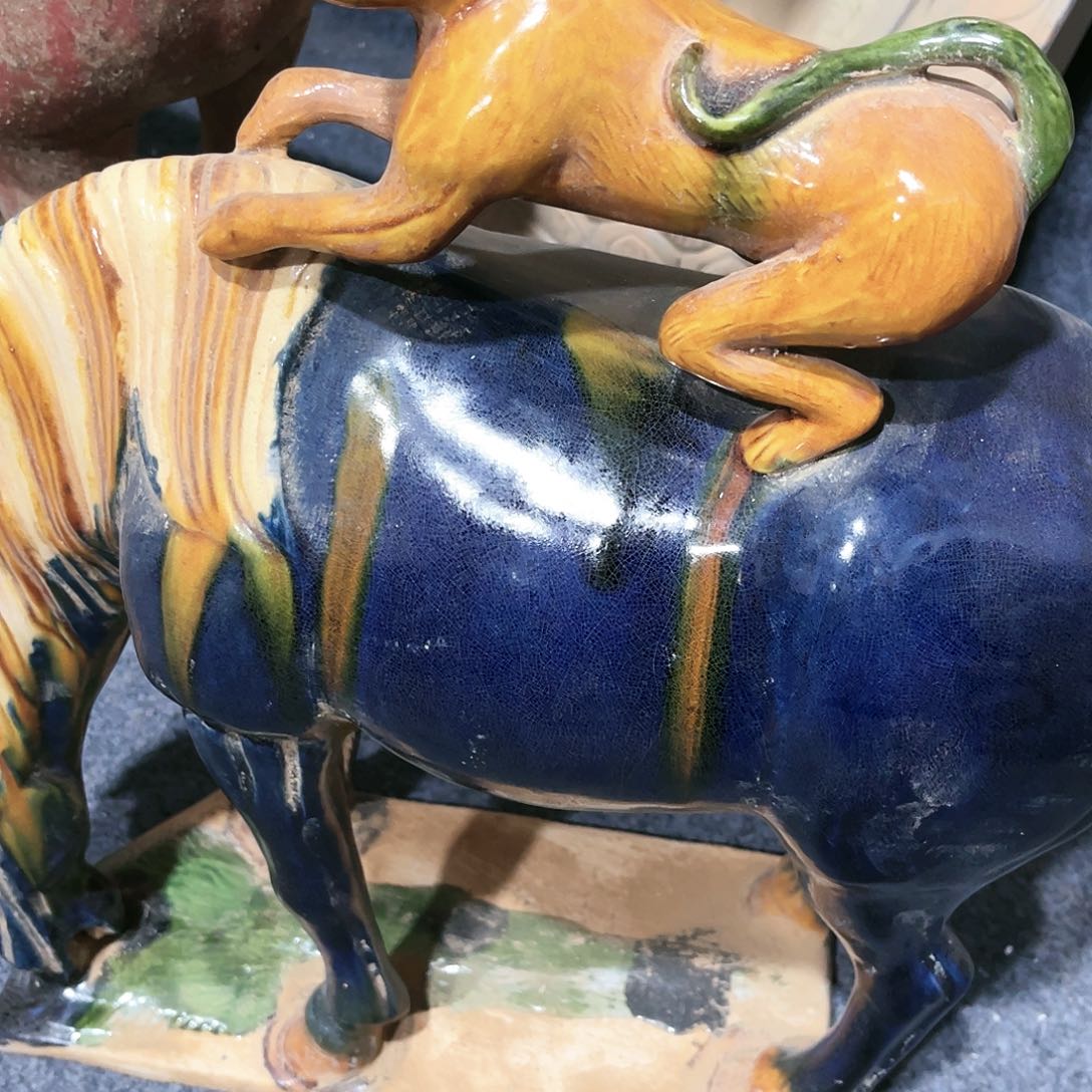 瓦当摆件摆件茶桌茶餐台陶瓷张*玮