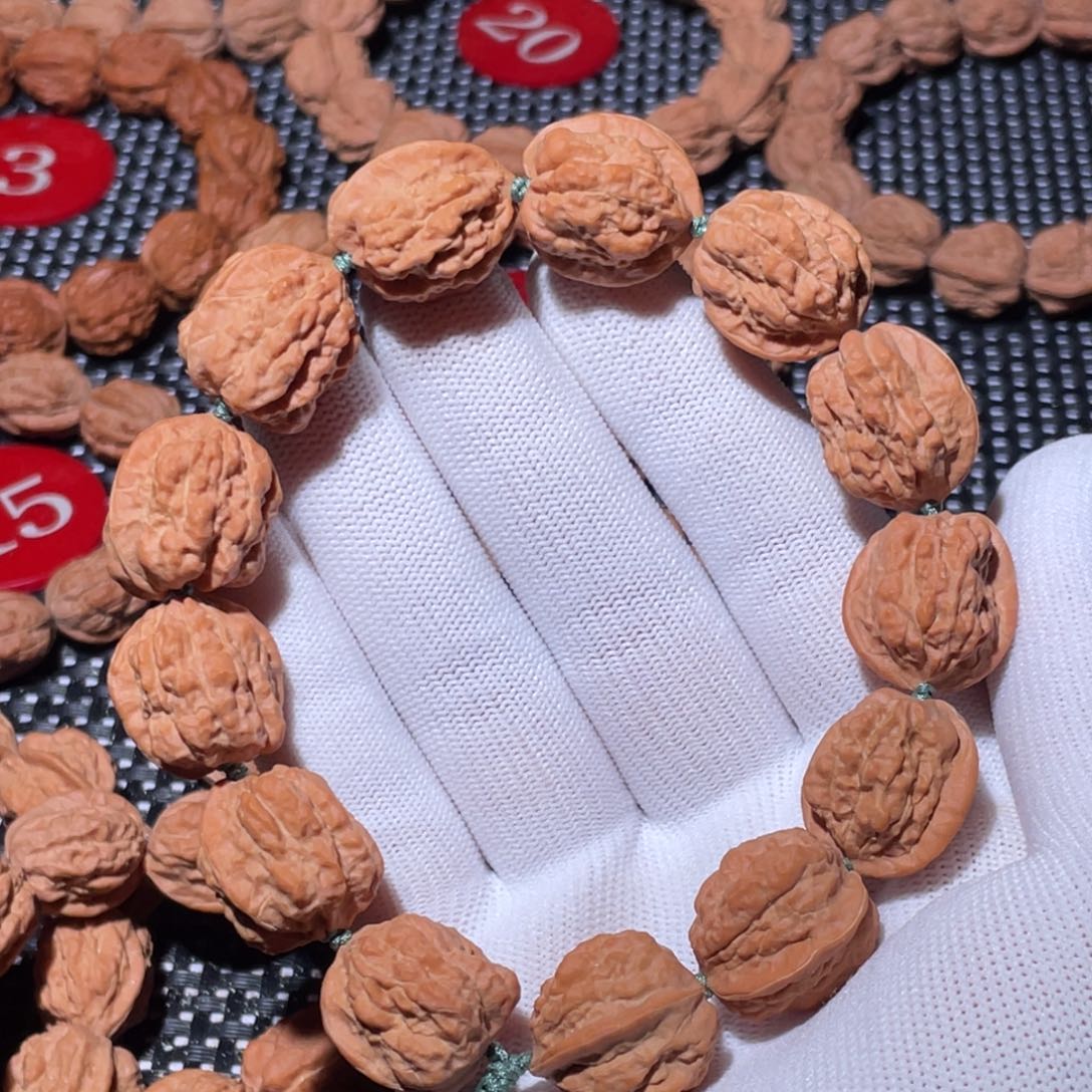 手串文玩核桃嵩山一代蛤蟆头原皮