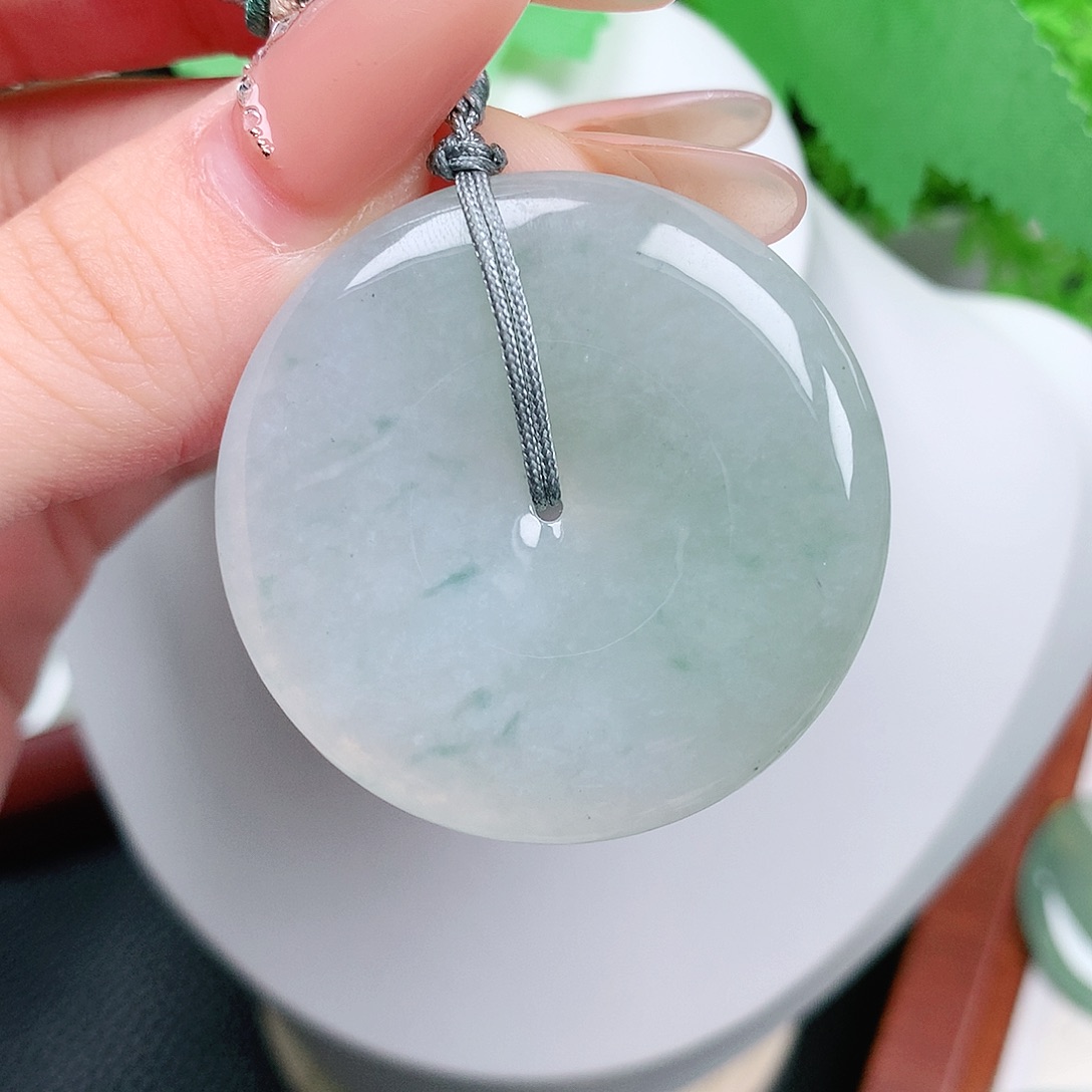 翡翠未镶嵌颈饰平安40-6.3