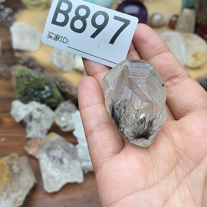 氢***硼未镶嵌水晶珠宝半成品