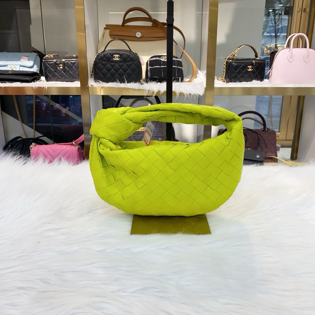 99新 BOTTEGA VENETA/葆蝶家 葆蝶家Jodie牛油果打结包编织手拿包