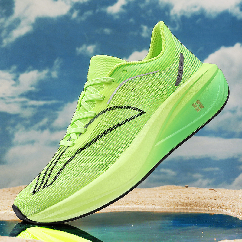 男女同款情侣款碳板跑鞋夏季软底竞速碳板回弹网面鞋子透气跑步鞋