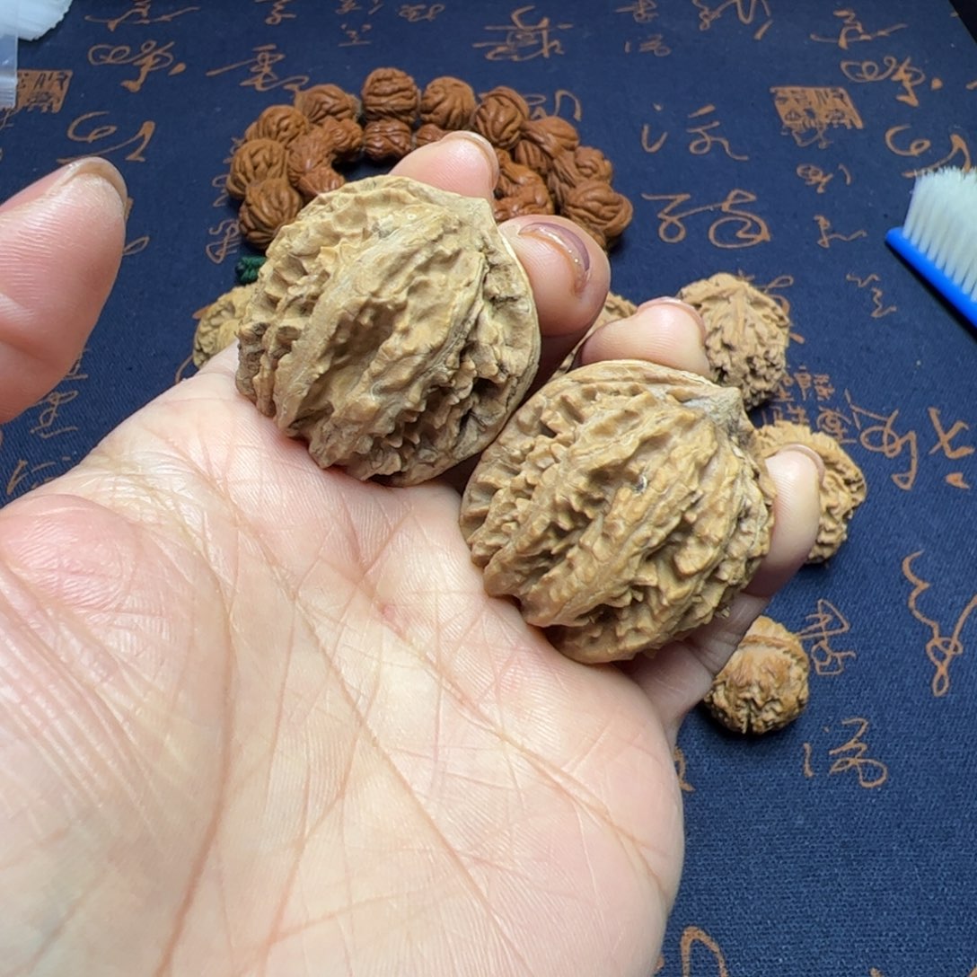 文玩核桃把件秦岭野生植物核桃