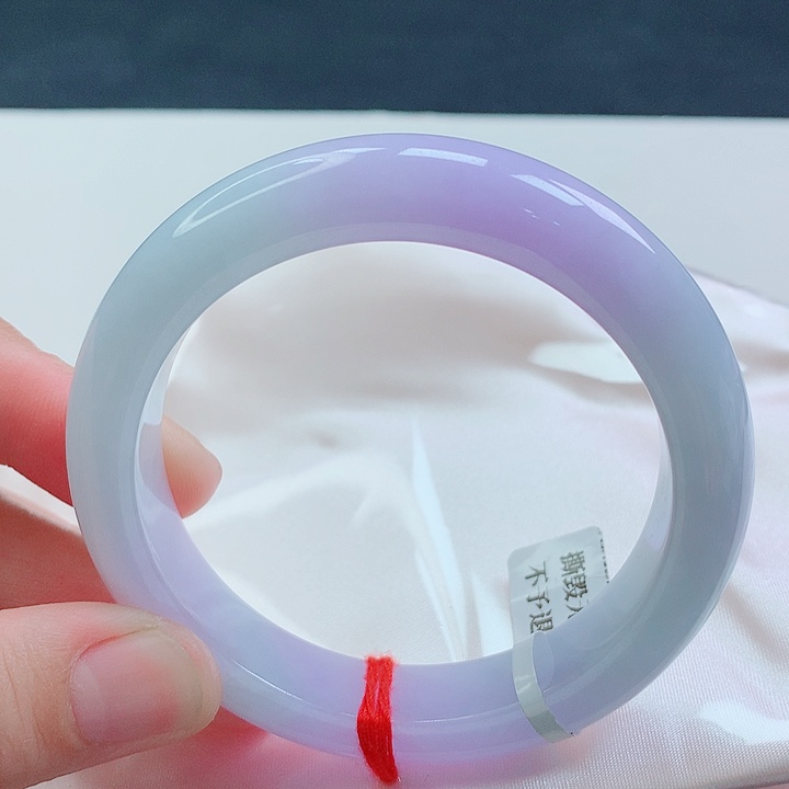 翡翠手镯未镶嵌60圈口紫罗兰手镯