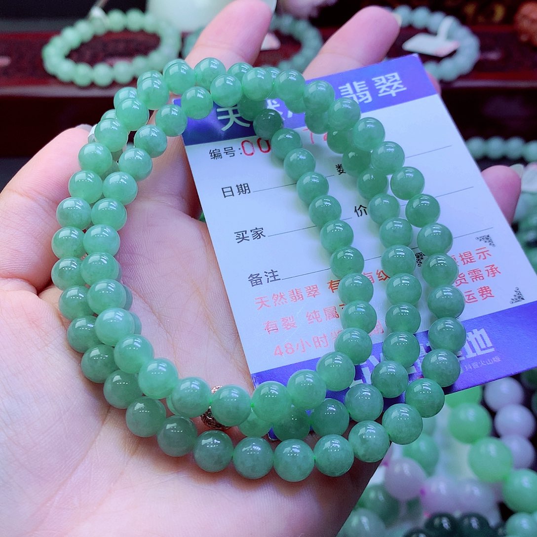 翡翠未镶嵌毛衣链