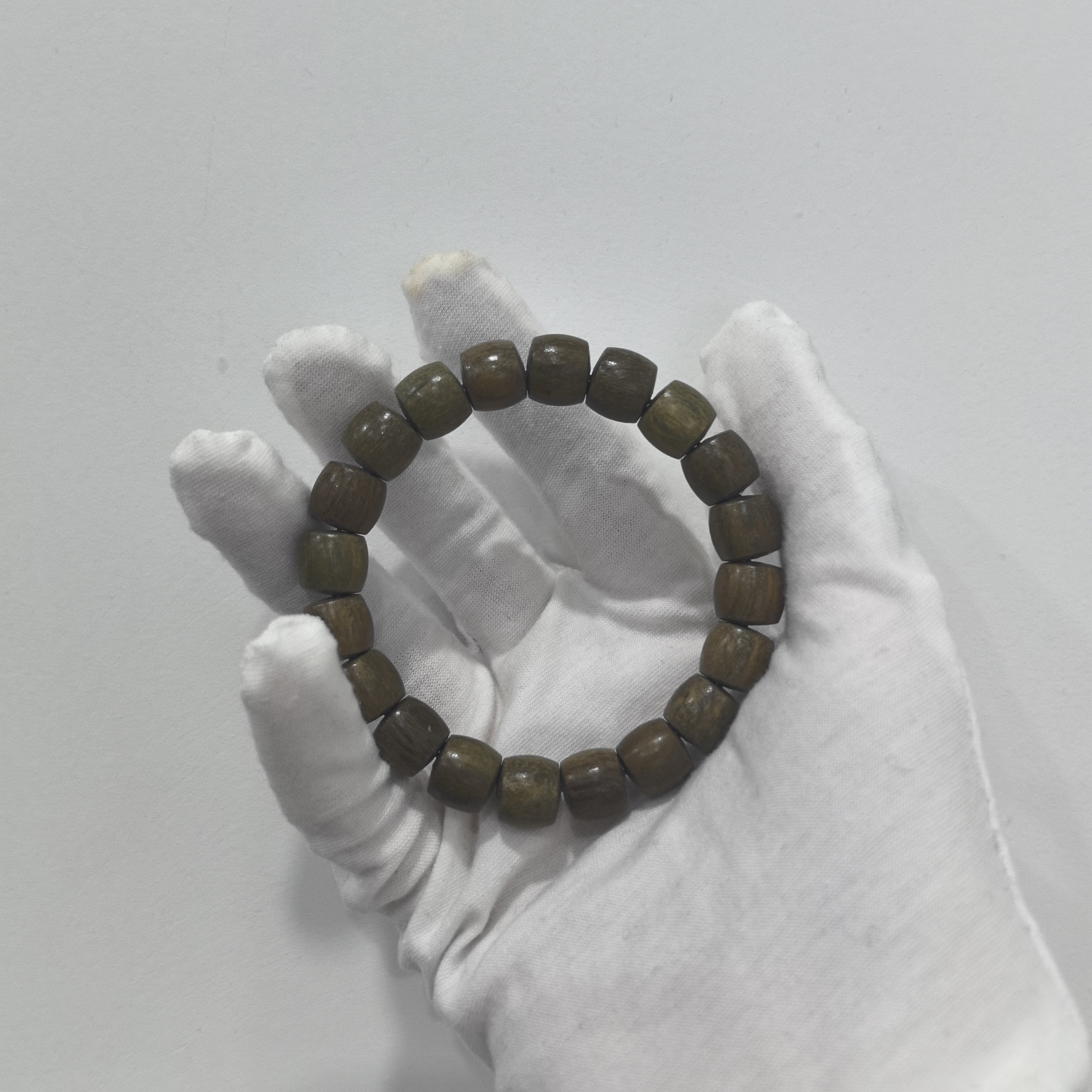 【盘塔出品】沉水级阿根廷绿檀手串11mm左右自带木质香味气质送礼