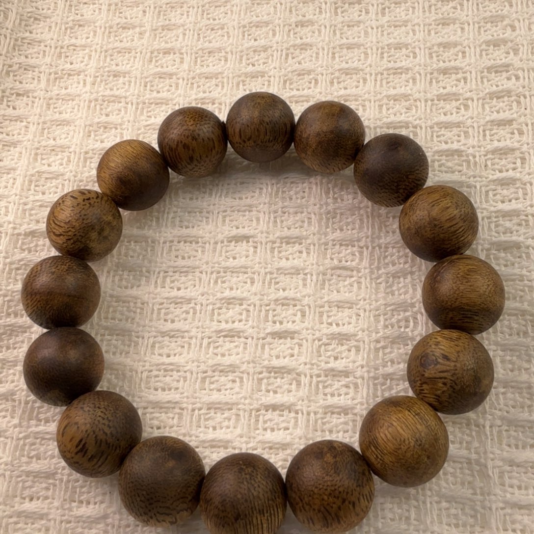 沉香手串奇楠沉香圆珠单圈14mm16克多样性发一