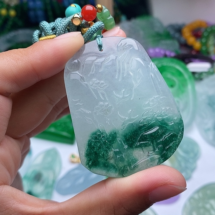 翡翠未镶嵌颈饰所见即所得 268
