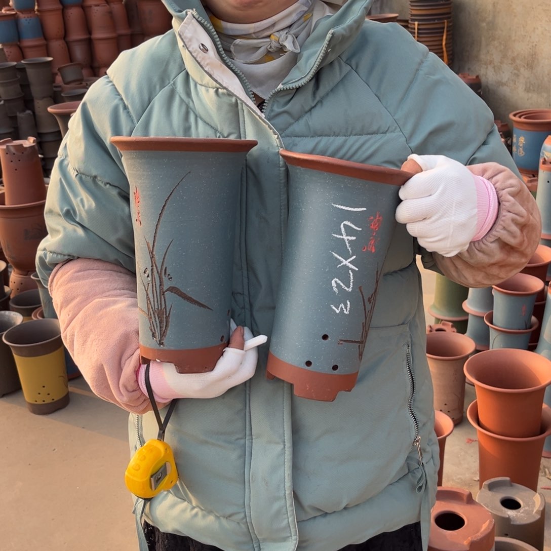 紫泥花盆紫砂花盆16