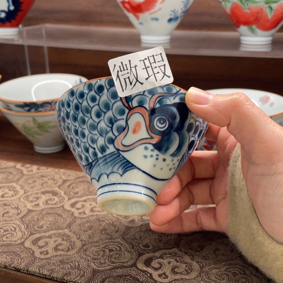 微瑕釉下彩纯手绘