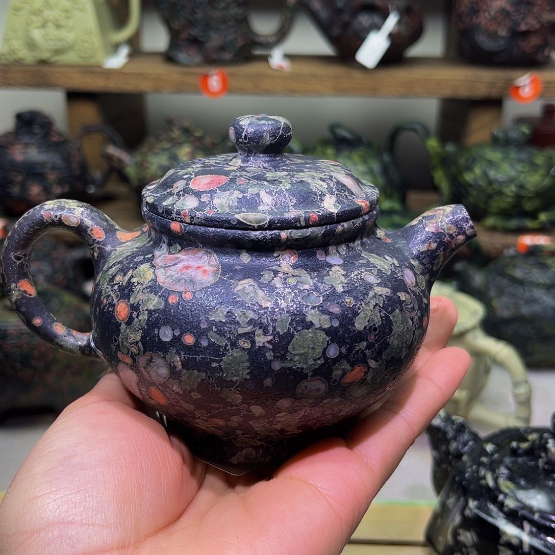 梅花石安山玉掇只壶260cc