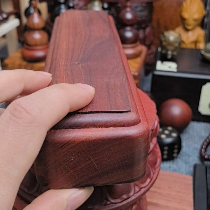 香榧木紫檀木料石头底座