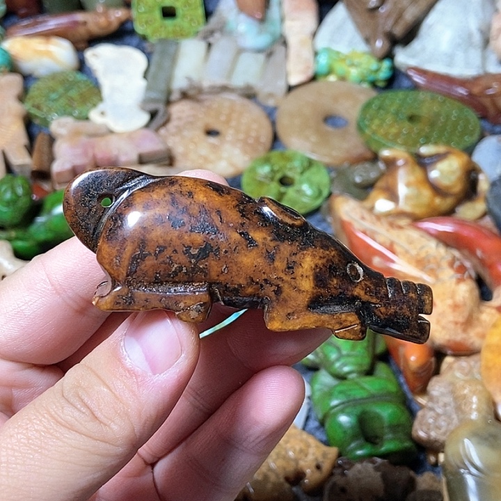 和田玉未镶嵌颈饰22