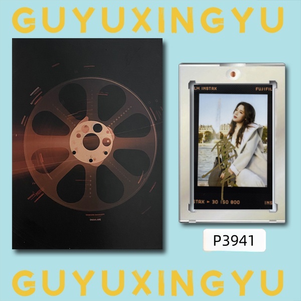 P3941【陈丽君】正品拍立得照片黑胶明信片