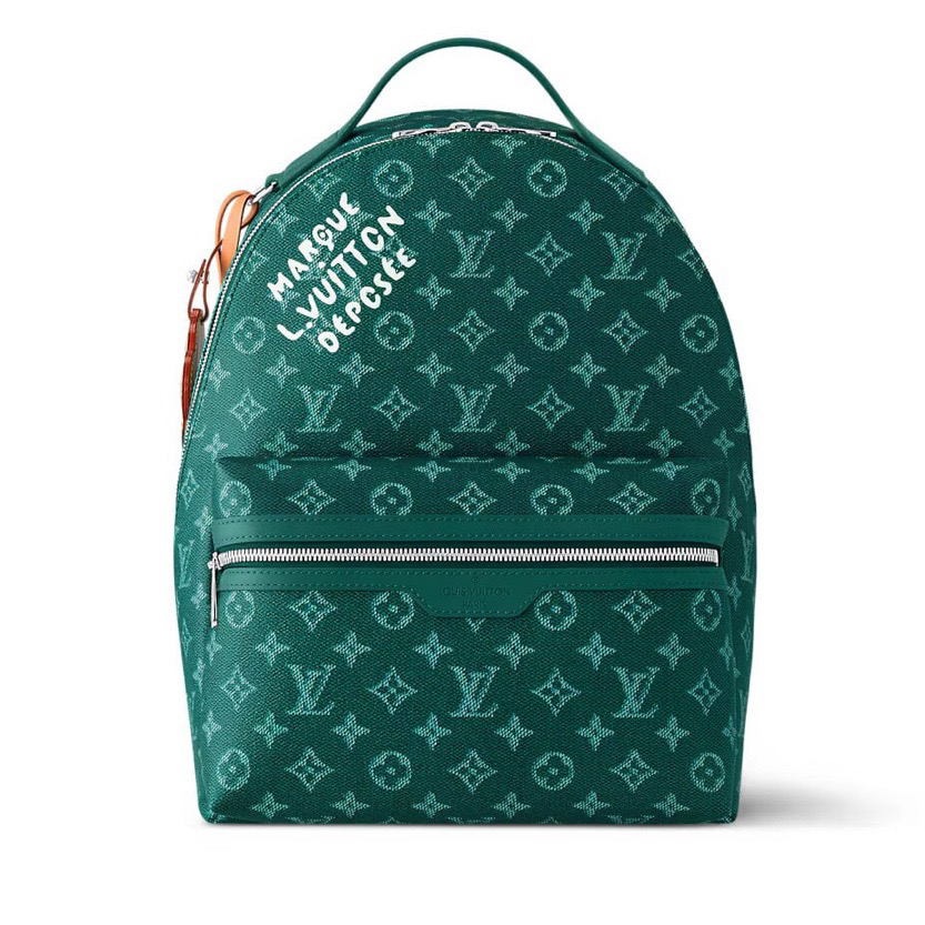 99新 LouisVuitton/路易威登 绿色Discovery小号5805阿波罗双肩包