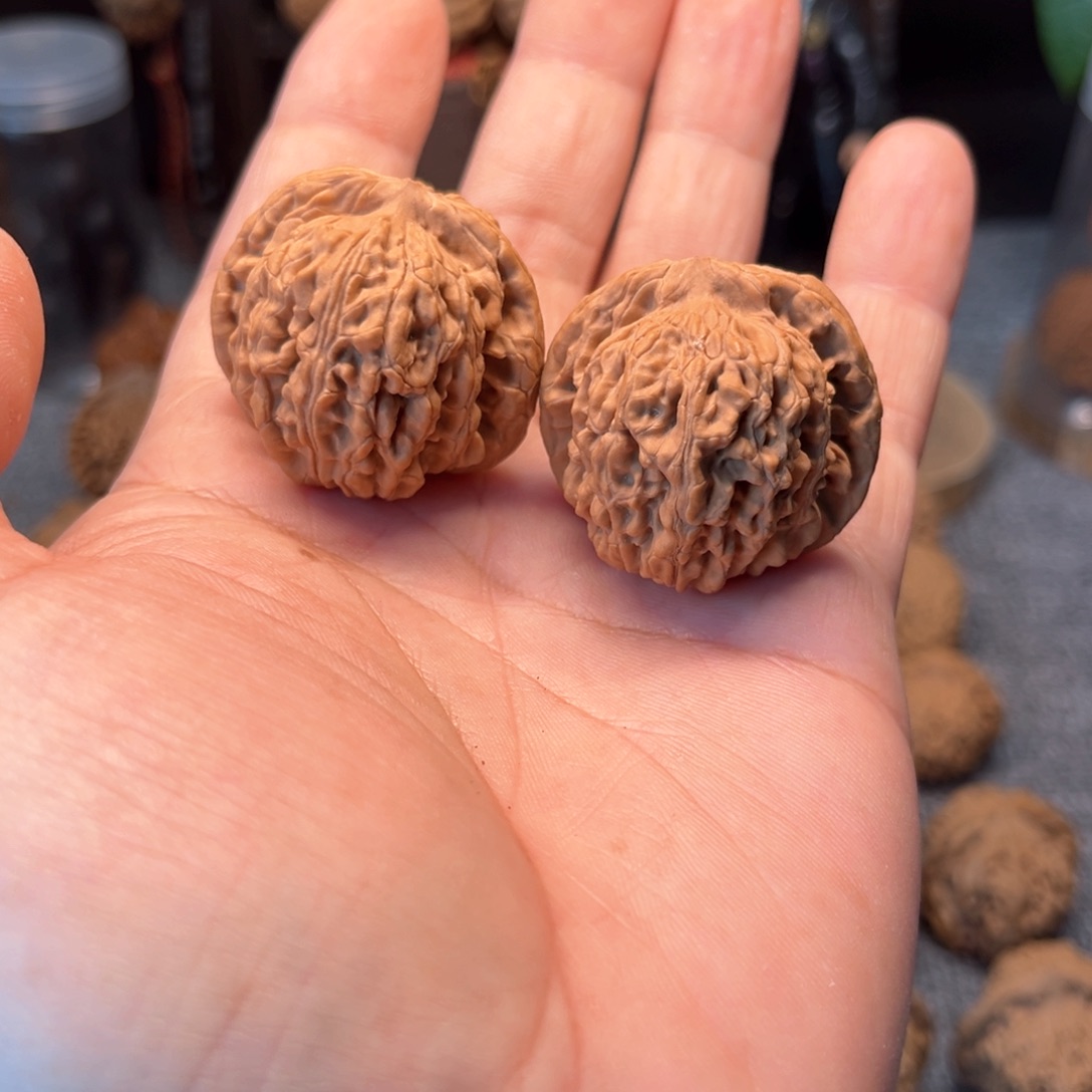 文玩核桃把件四座楼全品