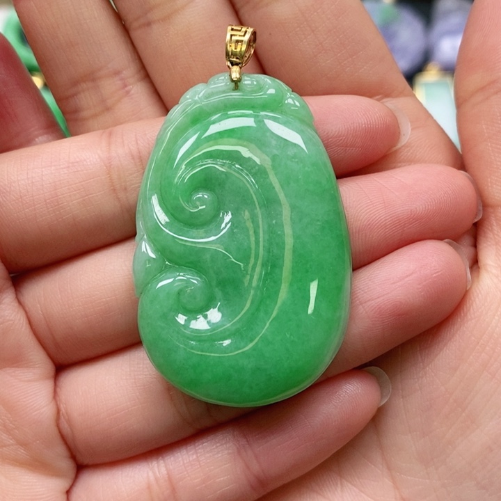 翡翠颈饰未镶嵌紫*吊坠