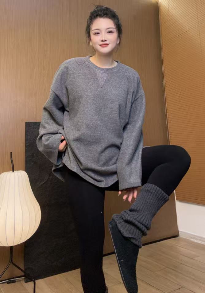 《子后》微胖大码 秋冬新品 极简洋气加厚卫衣