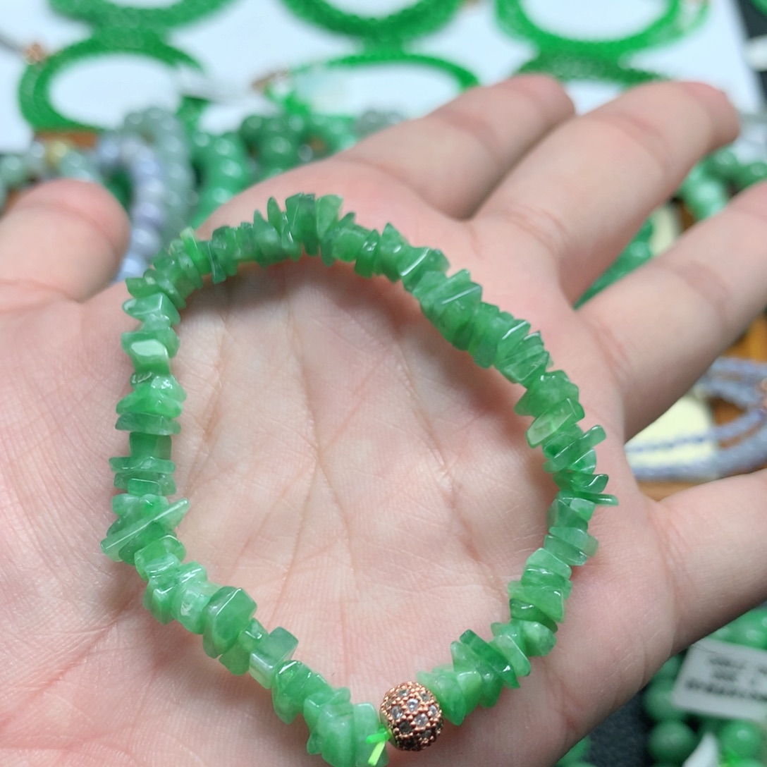 未镶嵌手链翡翠翡翠