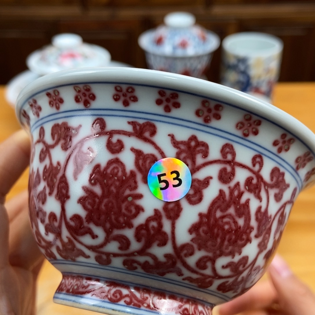 手绘现代茶具非古董