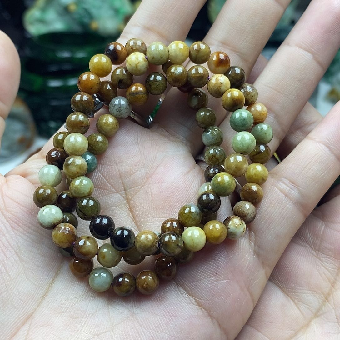 颈饰未镶嵌翡翠金**财项链