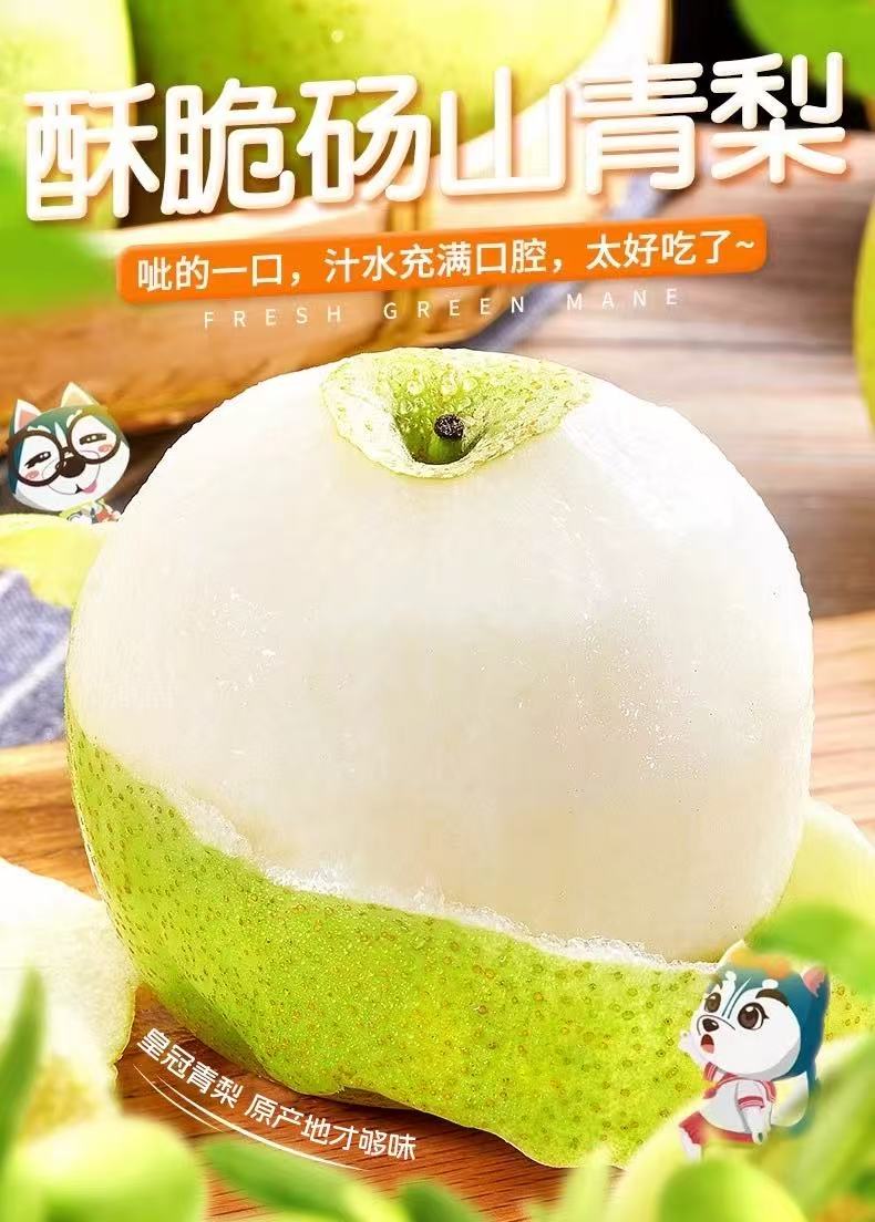 砀山应季青梨翠冠梨皇冠梨新鲜皮薄脆甜当季水果脆甜多汁