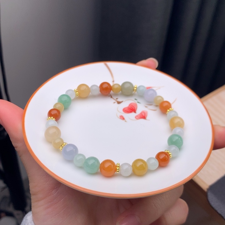 翡翠未镶嵌手链翡翠y2708 卡7.5