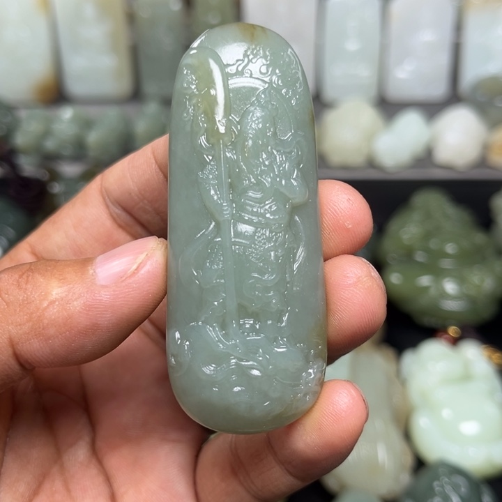 和田玉未镶嵌挂件滨*