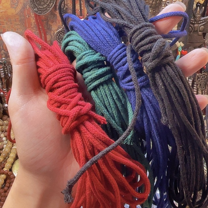 福利4色藏区阿佳手工绳子打包