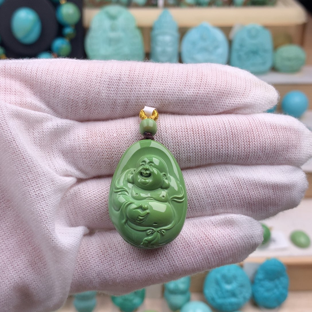 未镶嵌绿松石珠宝奇石22mm