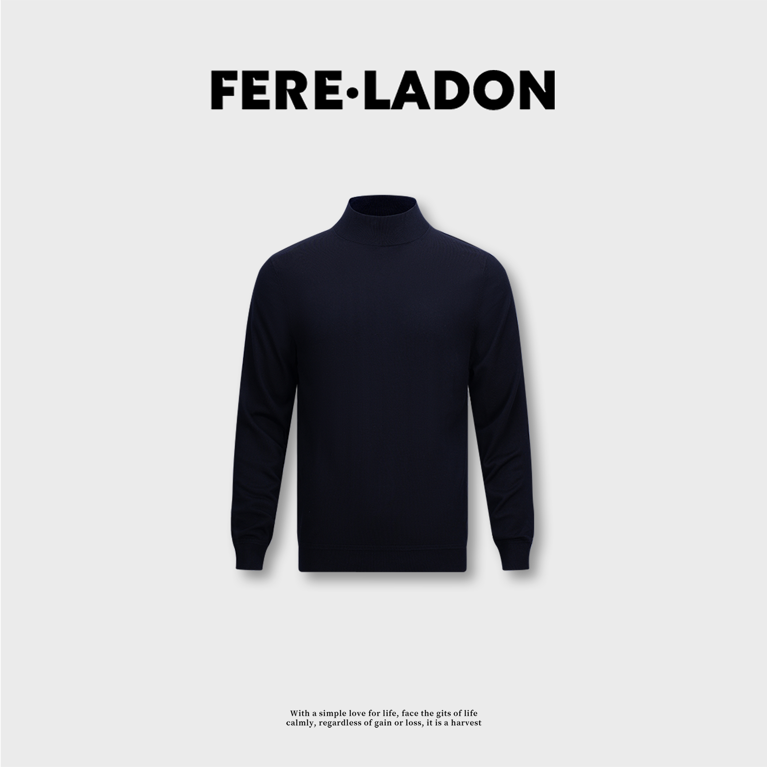 【爵派尔/莫代尔棉感打底】男士冬季时尚莫代尔寸领保暖打底-666